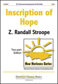 Inscription of Hope Two-Part choral sheet music cover Thumbnail